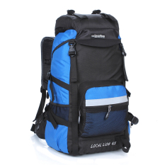Kebugaran 45l60l Luar Rumah Pria Dan Wanita Holder Tas Gunung Tas Ransel (Safir Biru Warna 60L)