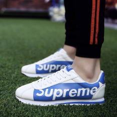 Kebugaran Korea Modis Gaya Pria Remaja Sepatu Trendi Sepatu CORTEZ Nike (Biru)
