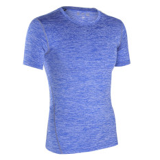 Musim Panas Baju Ketat Pria Olah Raga Fitness Lengan Pendek Baju Kaos Pelatihan Elastisitas Pakaian Cepat Kering Kerah Bulat Baju Dalaman Pro Bola Basket