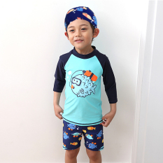 Kecil anak laki-laki anak laki-laki anak-anak pakaian renang baju renang (6088)