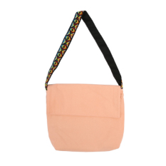 Kecil Bening Tas Selempang Wanita Tas Kantong Jinjing Rajut Tas Kain (Oranye Bedak)