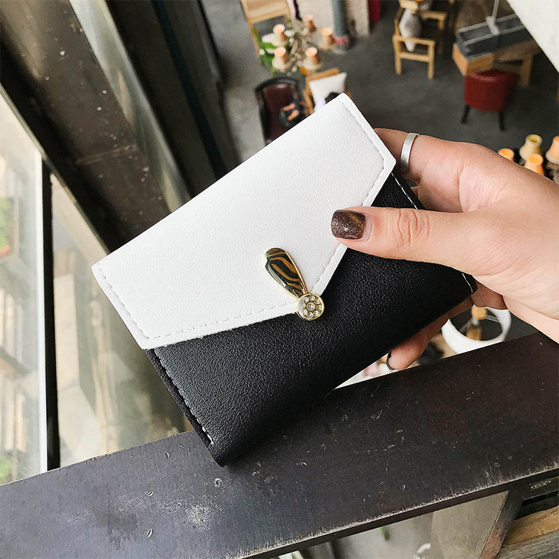 Sederhana dan Elegan Modis Mini Dompet Kecil 2017 Model Baru Wanita Gesper Dompet Uang Receh Dompet Dompet Lipat Tiga Dompet Kartu Pasang Sederhana dan Elegan Modis Mini Dompet Kecil 2017 Model Baru Wanita Gesper Dompet Uang Receh Dompet Dompet Lipat Tiga Dompet Kartu Pasang