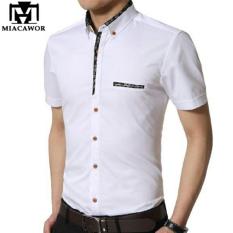 Kedai baju Kemeja pria casual berkualitas / kemeja lengan pendek / kemeja calvin putih - 7Z