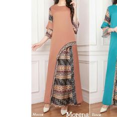 Kedai baju Set muslim / hijab murah berkualitas / Batik Morena Set Coklat - IA