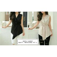 Kedai_baju Blouse Murah / Atasan Wanita / Gigi Blouse - NavyIDR48100. Rp 48.100