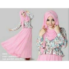 Kedai_baju Gamis Berkualitas / Muslim / Hijab Murah / Liena Pink