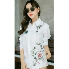 Kedai_baju kemeja tunik wanita bordir flower - O
