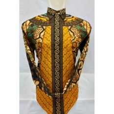 keden/kemeja panjang batik pria kombinasi tulis