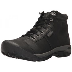 Keen Pria Austin Pertengahan WP-M Daki Gunung Boot, Hitam, 11.5 M Kami-Internasional