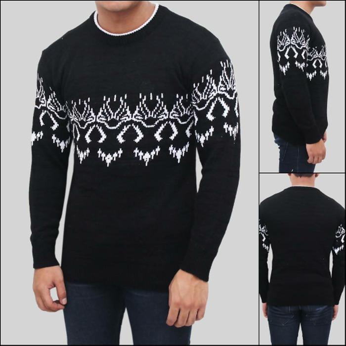 KEIS sweater rajut pria JONATHAN BLACK  fashion pria terbaru