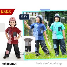 Kekesumut Baju Koko Katun Anak Laki Laki KP 484 size 11 Pusat Grosir Busana Muslim Keke Branded Original