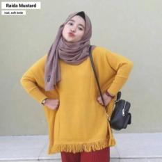 Kekinian/Atasan Wanita/Setelan/Tanah Abang/Baju Murah/Kaos Murah/Baju Hijaber/ RAIDA MUSTARD