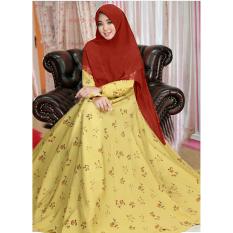Kembar Gamis Syari Premium Plus Khimar Corak D