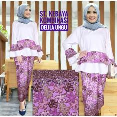 Kembar Kebaya Kutubaru Modern Kombinasi Delila Ungu (No Pasmina)