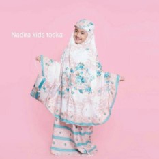 Kembar Stelan Mukena Nadira Anak Warna Tosca
