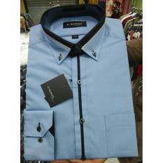 Kemeja Alisan Polos Kombinasi Original Size 14-5 /15 /15-5/16 - 7A7355