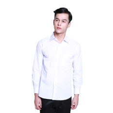 Zos Kemeja Alisan Polos Panjang - Putih
