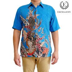 Kemeja Batik Excellent - Kilap Emas - Phoenix Biru