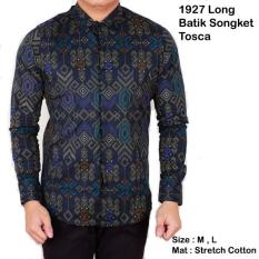 Kemeja Batik Lengan Panjang Pria Cowok / Baju Batik Songket Modern