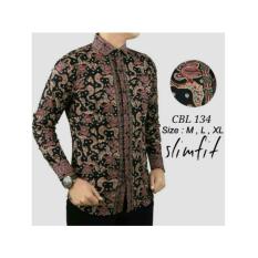 KEMEJA BATIK PRIA / BAJU BATIK / FASHION PRIA / SLIM FIT / CBL134