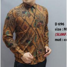 KEMEJA BATIK PRIA / BAJU BATIK / FASHION PRIA / SLIM FIT / CBL136