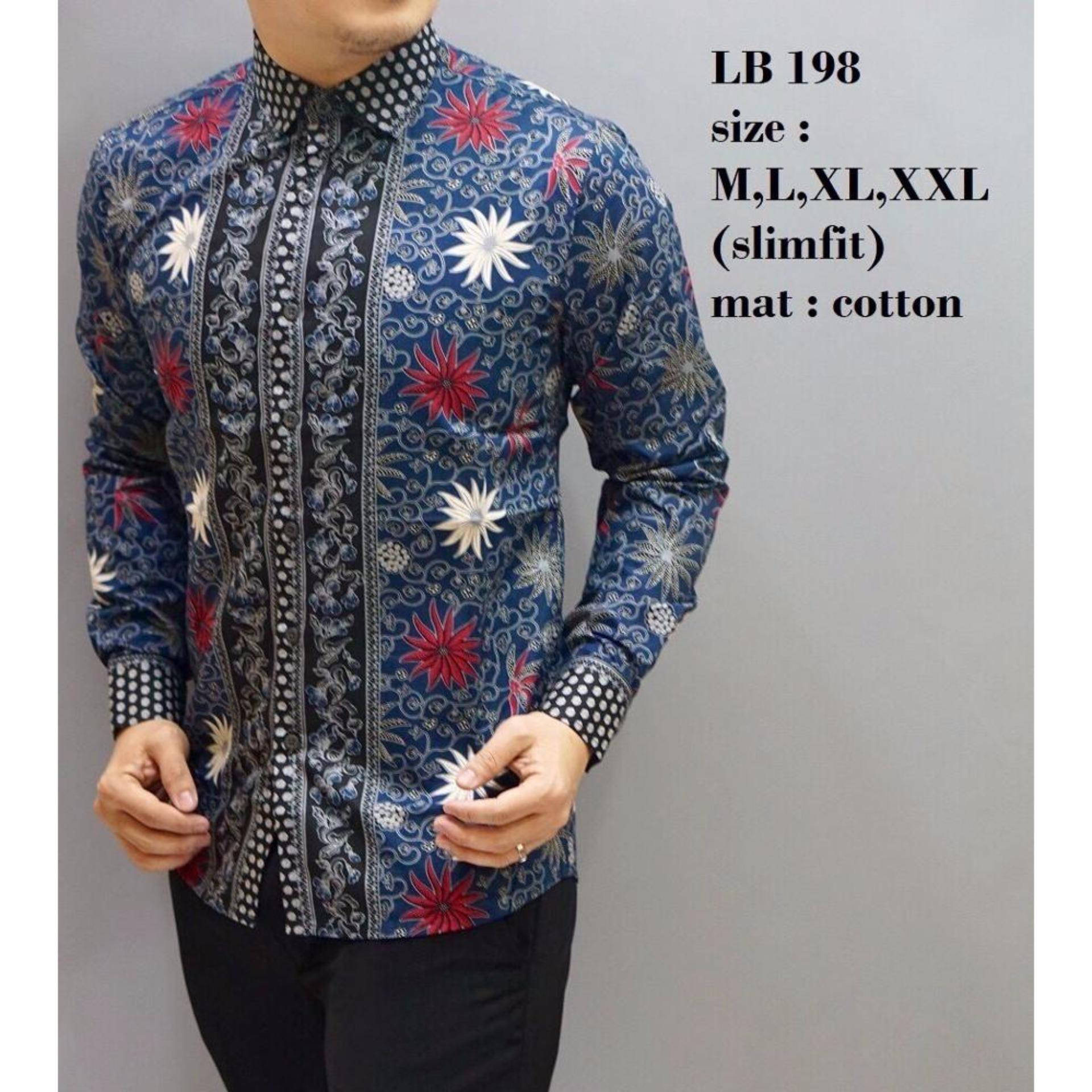 Kemeja Batik Pria - Baju Batik Lengan Panjang - Baju Pria - Kemeja Slim Fit TOP5