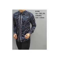 Kemeja Batik Pria / Baju Pria Lengan Panjang / Batik Jogja Murah D391