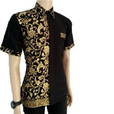 Kemeja batik pria warna hitam eksclusive
