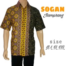 Kemeja Batik Sogan Jlamprang Motif Khas Pekalongan