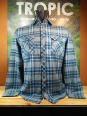 KEMEJA EIGER - FLANNEL WALLES.BLU L 91000 3260002 - KEMEJA FLANNEL