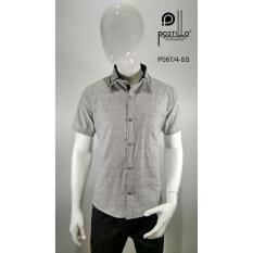 Kemeja Fashion Pria Slim Fit Postillo P087-4-SS