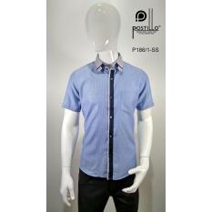 Kemeja Fashion Pria Slim Fit Postillo P186-1-SS