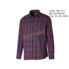 Kemeja Flanel Pria Big Size / Flannel Lengan Panjang Jumbo Cowokfbs137 - D593dc