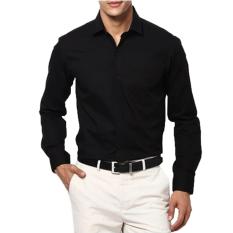 Kemeja Formal Hitam Panjang - Hitam