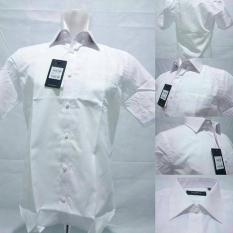Kemeja Formal Putih Polos The Executive / Kemeja Kerja Lengan Pendek Slim Fit Pria
