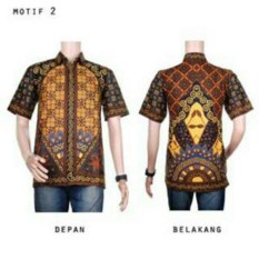 Kemeja | Hem | Batik Sogan Jawa Arya Motif Warna Kombinasi