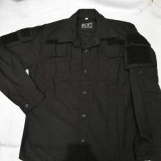 Kemeja Hitam Helicon/Tactical Panjang/Long Sleeve Cotton Ripstop - Yzkjir