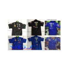 Kemeja MotoGP Yamaha Movistar Biru(baju olahraga,baju sport,otomotif)