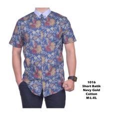 Kemeja Pendek Batik Pria Dongker Navy Kemeja Laki Kemeja Hitam Kemeja 1016