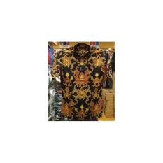 Kemeja Pria Alisan Pendek BATIK Motif KEPITING MERAH HIJAU