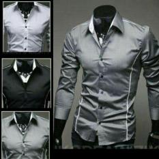 Kemeja Pria Bryan Silver Black Stelan Blazer Jaket Celana Kain Levis - Zhxf9j