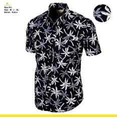 Kemeja Pria Keren Lengan Pendek Panjang Motif Batik Polos Slim fit Flanel - KODE CARLOS