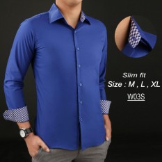 Kemeja Putih Alisan Formal Pria Lengan Panjang W03S