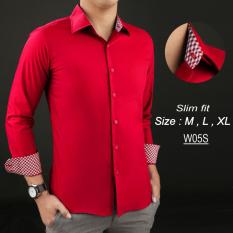 Kemeja Putih Alisan Formal Pria Lengan Panjang W05S