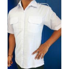 Kemeja Putih PNS Wanita Lengan Pendek - Baju Seragam PNS/ ASN/ Honorer Putih