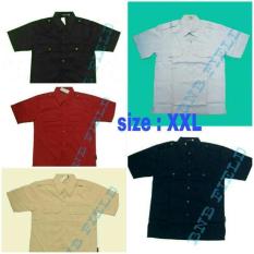 Kemeja Seragam Pdl Pdh Bigsize Xxl Kantong 2 Bahan Drill - 97Da7c