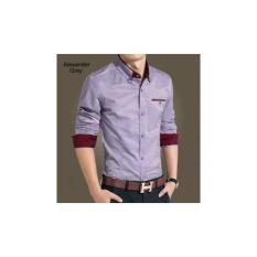 Kemeja Slim Fit Alexander Grey