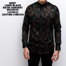 kemeja songket black 2017