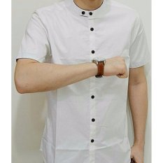 Kemura-Kemeja Koko Premium Mat Putih Polos Simple