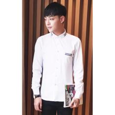 Kenzi Top - putih / atasan pria / kemeja pria / pakaian pria / baju pria